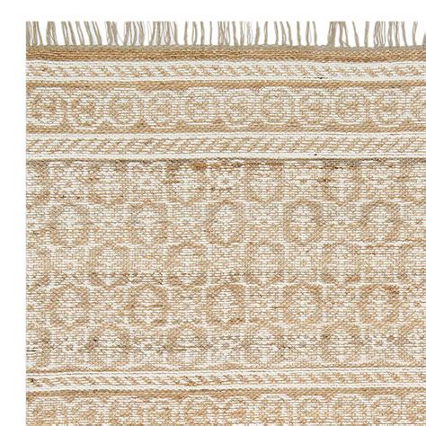 Devon Hand Woven Jute & Ivory Chenille Area Rug 7x10 | At Home
