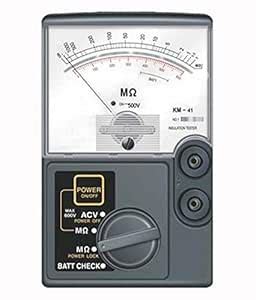 Yokins Analog Insulation Resistance Tester 500V, 1000 Mega Ohms ...