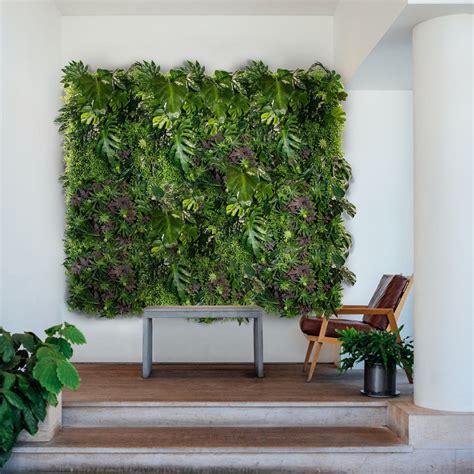 Artificial Plant Wall Paradise Lining Green Wall Indoor Plant Vertical ...