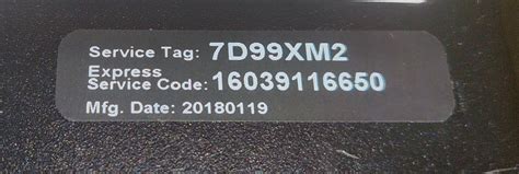 Image result for Service Tag Number