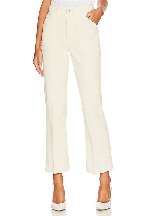 RE/DONE Corduroy 70 Orginals Pocket Loose Flare in Vintage Ivory | REVOLVE