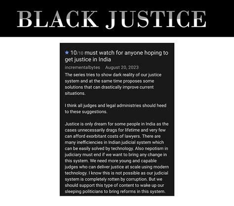 Watch Webseries Black Justice where One Lawyer JP STANDS to save ...