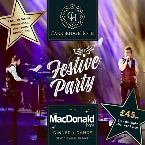 Festive Party Night with the Macdonald Brothers, Carrbridge Hotel ...