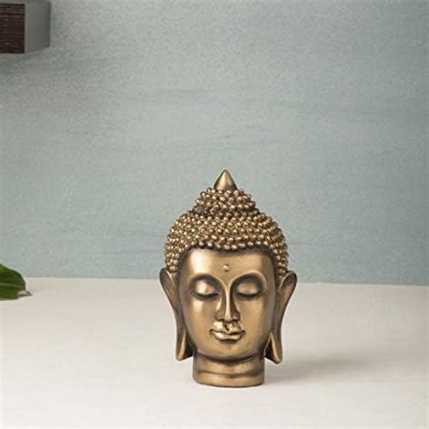 Home Centre Polyresin Buddha Face Figurine, 9 cm x 9.5 cm x 16 cm ...