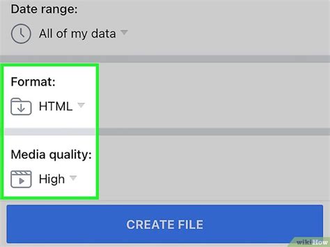 Image result for Facebook Export File