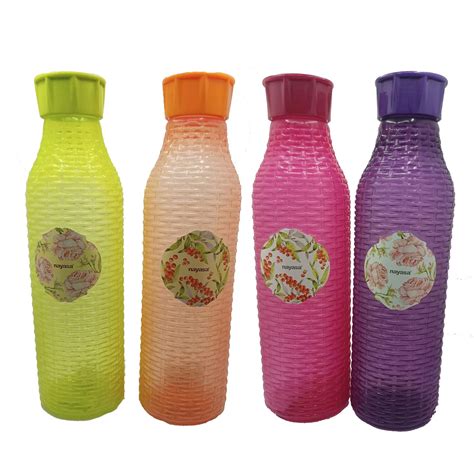 Nayasa Orange Polypropylene Bottle Set, 1 Litre, Set of 3 : Amazon.in ...