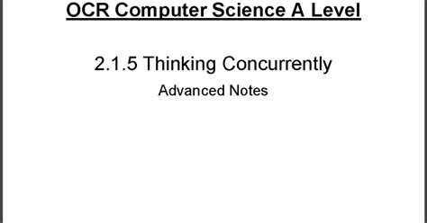 Image result for Thinking Concurrently Computer Science Examples