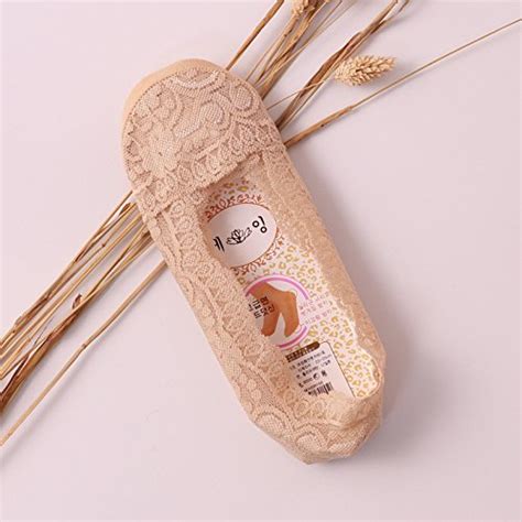 Jern Anti Skid Lace Ankle Socks (Beige) : Amazon.in: Clothing & Accessories