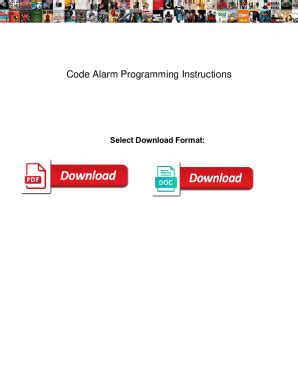 Code Alarm Instructions 的图像结果