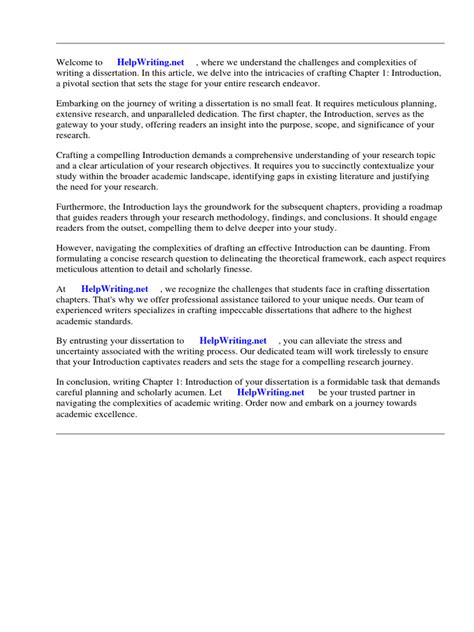 Image result for Sample Dissertation Introduction Chapter