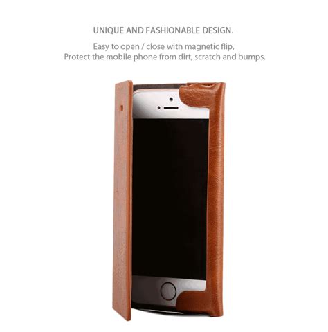 Joyroom ® Apple iPhone 5 / 5S / SE England Folio with Stand + Credit ...
