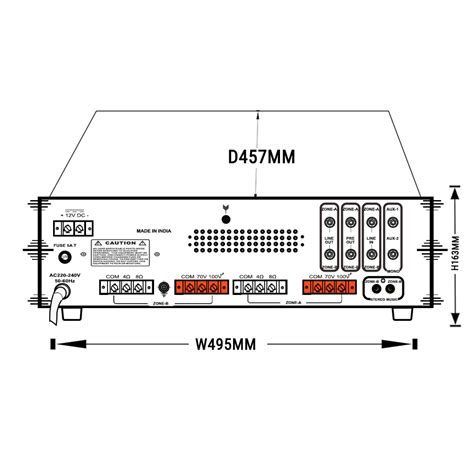 Denson 5000U P.A Twin Zone Power Amplifiers