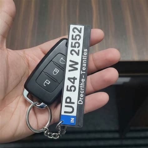 Number Plate Keychain – Decor Delighte