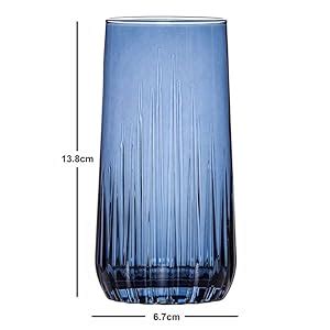 Buy Pasabahce Workshop Nova Color Water Juice Long Drink Glass - Set of ...