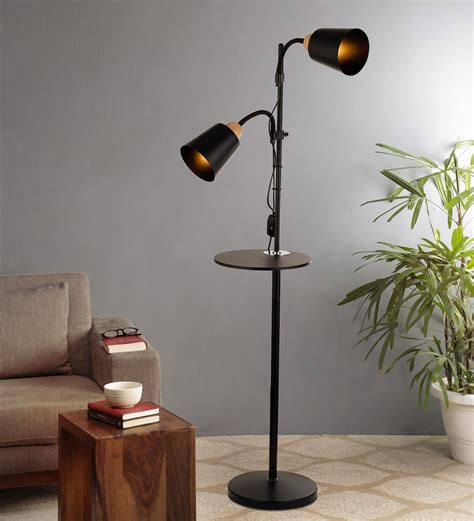 Buy Madison Black Metal Shade Floor Lamp with Black Base - Bohemiana By ...