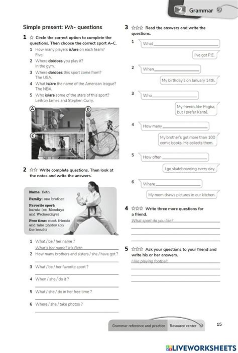 Image result for Présent Simple Questions Worksheet