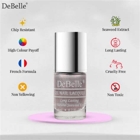 DeBelle Gel Nail Lacquer - Awesome Andrea | Metallic Light Purple Nail ...