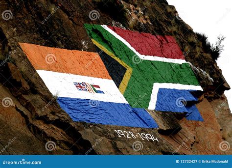Old and New South African Flag Stock Illustration - Illustration of ...