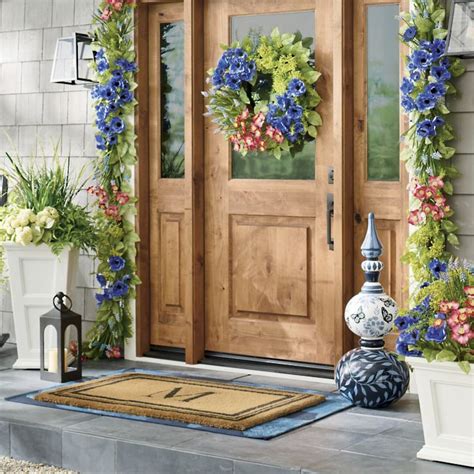 Monogrammed Coir Border Door Mat | Grandin Road