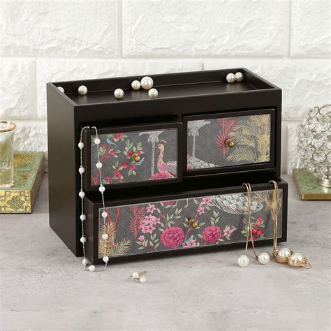 Buy INDIA CIRCUS Peacock Garden Printed Jewellery Box from India Circus ...