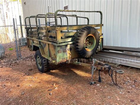 Army style trailer with old generator | GovDeals