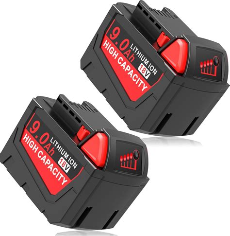 Amazon.com: WECACHWE 2Pack M18 9000mAh 18V Lithium Battery Replacement ...