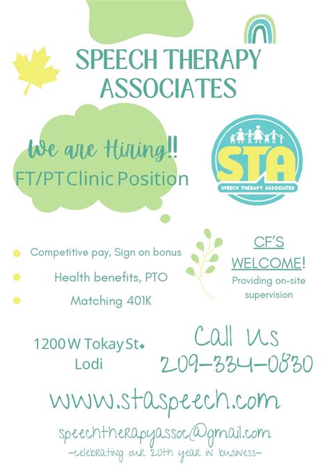 Current Openings | Speech Therapy Associates