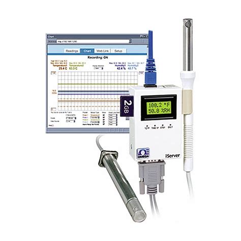 OMEGA, 0%to 2.75% Relative Humidity Measured, 1°F to 45°C, Chat ...