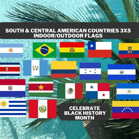 Flags Of Central And South American Countries