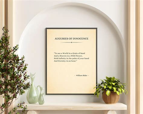 Auguries of Innocence - William Blake Poem. Book Page Quote. Printable ...
