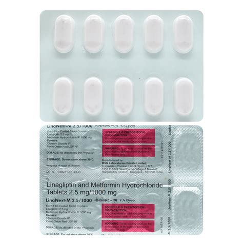 Linanext-M 2.5/1000 Tablet | Uses, Side Effects, Price | Apollo Pharmacy