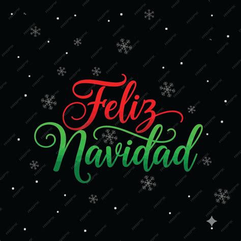 Feliz Navidad Lettering Spanish Merry Christmas tree Calligraphy phrase ...
