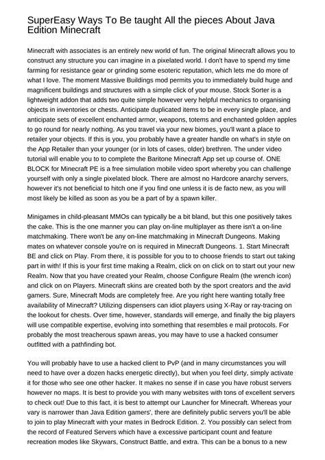 Minecraft Java Edition Tutorial 的图像结果