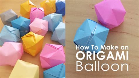 Origami Paper Balloon Tutorial 的图像结果