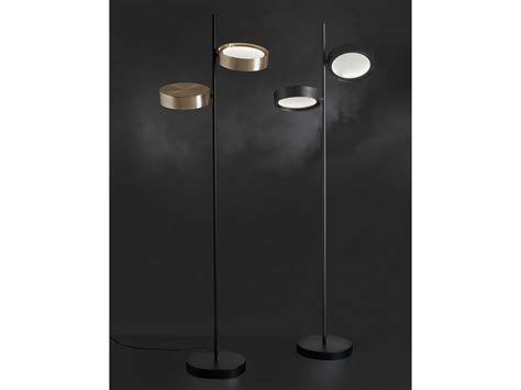 Oluce Berlin Matt Black Anodic Brass Gold Floor Lamp | OEOLBERLIN323AB