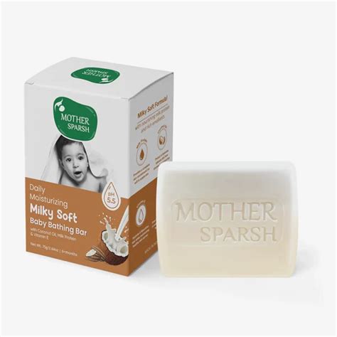Mother Sparsh Daily Moisturizing Milky Soft Baby Bathing Bar (75g ...