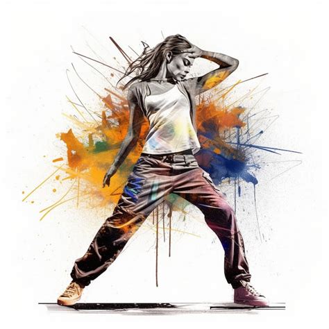Dancing woman sketch illustration | Premium AI-generated image