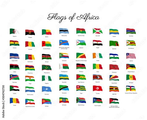 Africa All Countries Flags 的图像结果