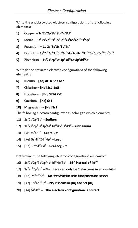 Lead Unabbreviated Electron Configuration at Rebecca Castillo blog