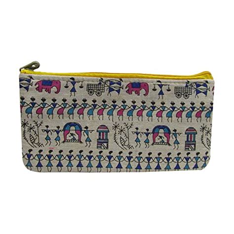 Buy Purple Pink Warli Print Pouch Potli Bags For Return Gifts For Women ...