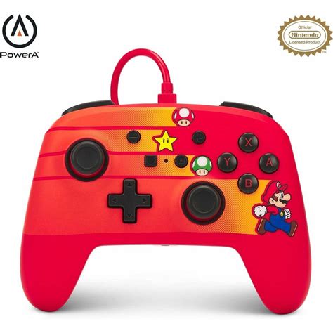 Kaufe PowerA Enhanced Wired Controller – Mario Red/White/ Nintendo ...