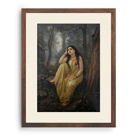 Damayanti Vanavasa Painting & Wall Art Print by Raja Ravi Varma ...