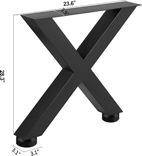 VEVOR Set of 2 Steel Table Legs, 28”Height India | Ubuy