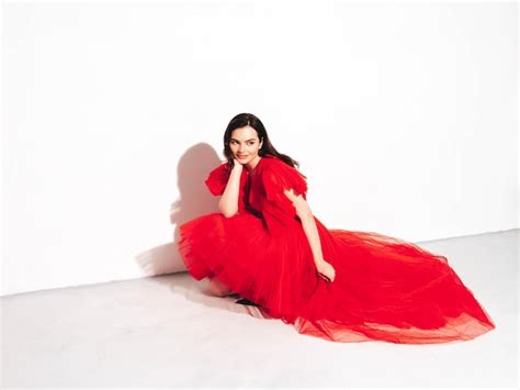 High fashion portrait of young beautiful brunette woman wearing nice ...