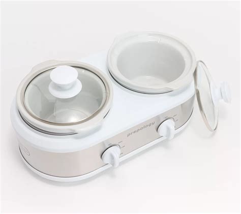 Prepology Classic 1.25 Quart Double Slow Cooker - QVC.com