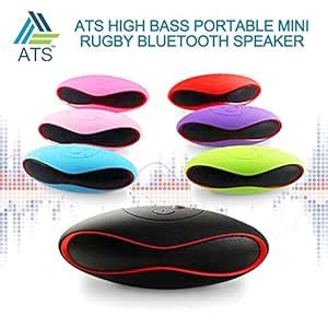 ATS Wireless Mini Rugby Bluetooth Speaker Rechargeable, Audio Receiver ...