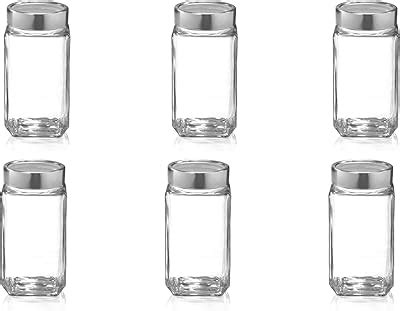 Buy Treo Cube Jar 310Ml Set Of 12 Glassware Container/Jar Online at Low ...