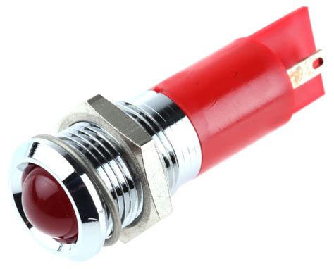 RS PRO | RS PRO Red Panel Mount Indicator, 24V ac, 14mm Mounting Hole ...