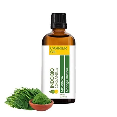 Buy Indo Bio Organics Moringa Carrier Oil (100 ml), 100% Pure, Organic ...