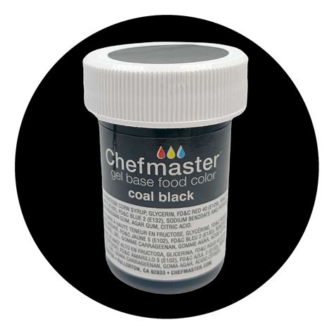 Chefmaster Coal Black Food Color Gel | Country Kitchen SweetArt